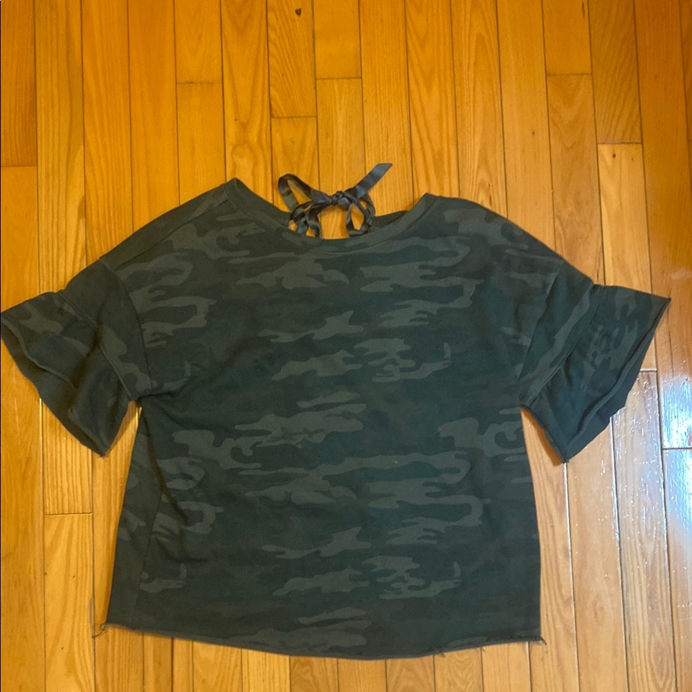 Camo Green Women's Top